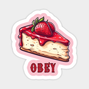 Obey The Cheesecake Sticker